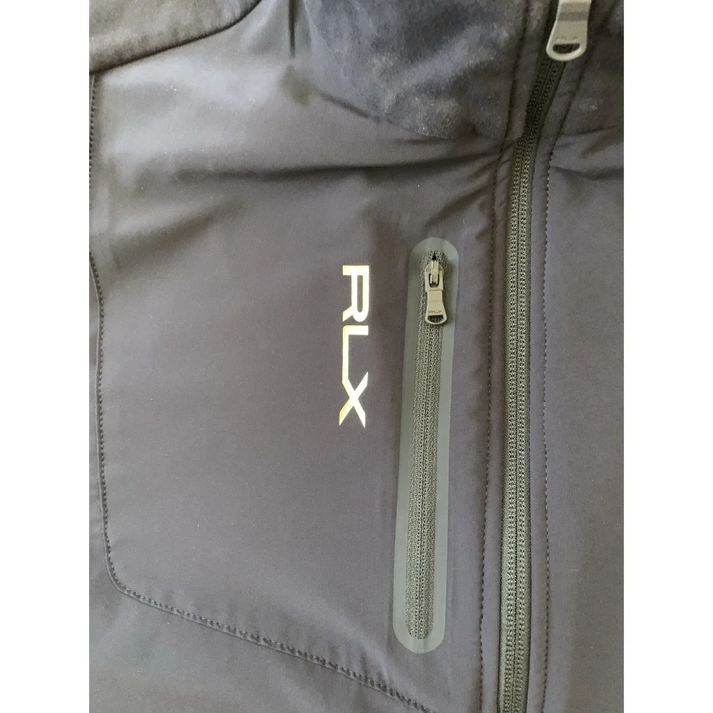 RLX Ralph Lauren Full Zip Vest Men's XXL Navy Lightweight Pockets Golf Casual